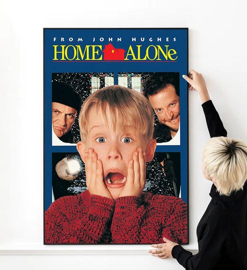 Home Alone Movie Poster High Quality Print Photo Wall Art Canvas Cloth Multi size