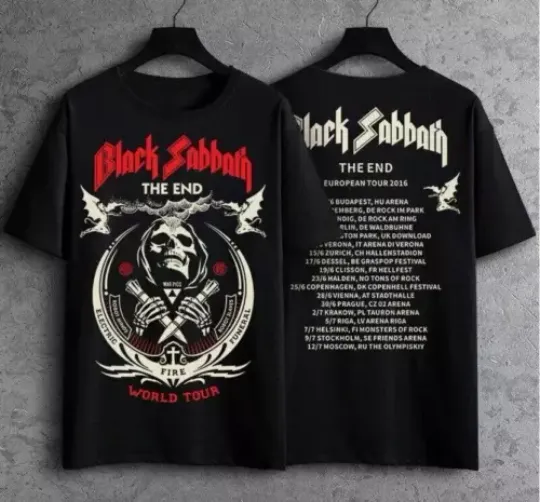 Black Sabbath The End World Tour T-Shirt