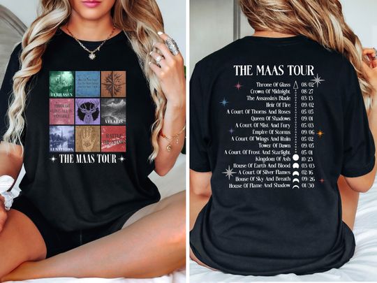 The Maas Tour Shirt, Sarah J. Maas Eras Tour Shirt, ACOTAR Velaris Shirt