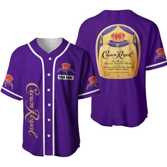 Crown Royal Baseball Jersey Shirt