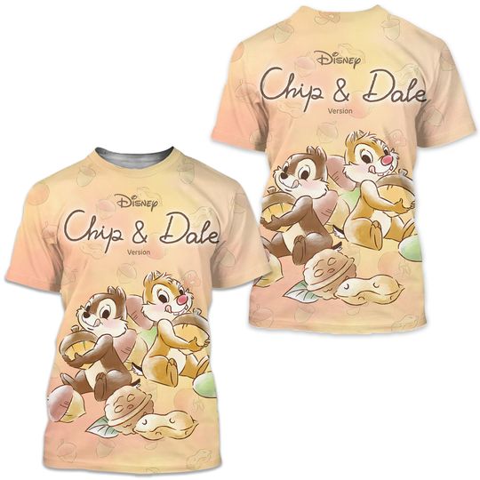 Chip And Dale  Disney Shirt, Disney 3D Printed Shirt