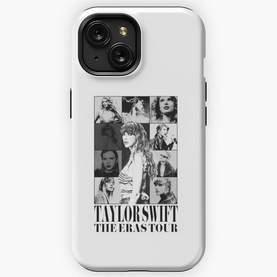 eras tour black and white iPhone Case
