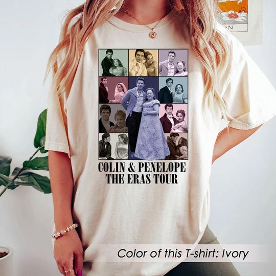 Colin & Penelope Eras Tour SweatShirts, Colin Bridgerton Shirts, Nicola Coughlan