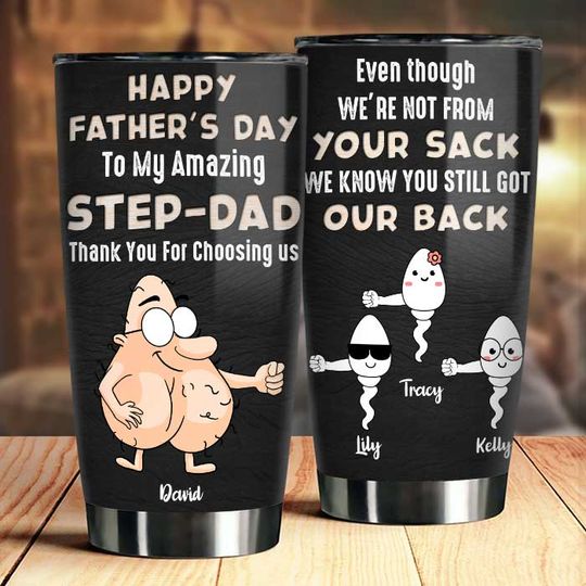 Thank You For Choosing Us Custom Gift For Dad Grandpa Father's Day Personalized Tumbler