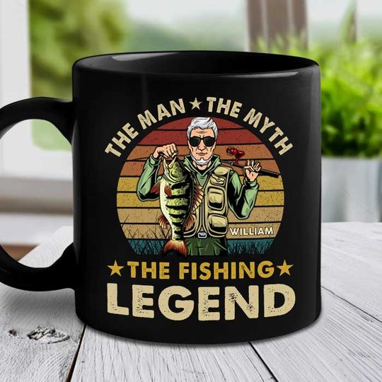 The Fishing Legend Custom Gift For Father's Day Personalized Mug