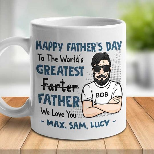 World's Greatest Father Custom Gift For Father's Day Personalized Mug