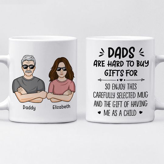 Enjoy The Gift Of Having Me As A Child Custom Father's Day Personalized Family Mug