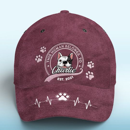 The Best Therapist Has Fur And Four Legs Pink - Dog Personalized Custom Hat, All Over Print Classic Cap - New Arrival, Gift For Pet Owners, Pet Lovers