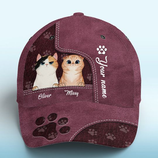 Our Little Paw Angels Pink - Dog & Cat Personalized Custom Hat, All Over Print Classic Cap