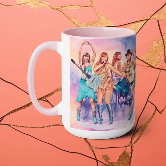 Swiftea Taylor's Eras Tour 15 Ounce Accent Mug