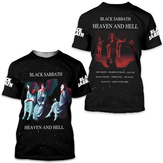Black Sabbath Heaven And Hell 3D Tshirt