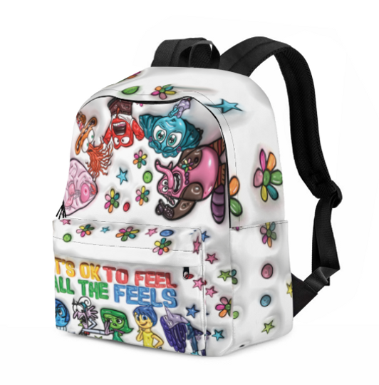 Disney Inside Out Backpack, It's Ok To Feel All The Feels Backpack