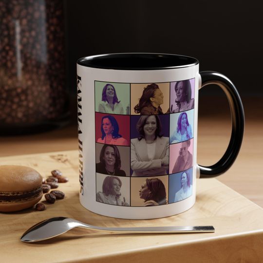 Kamala Harris Madam President Eras Tour syle Accent Coffee Mug
