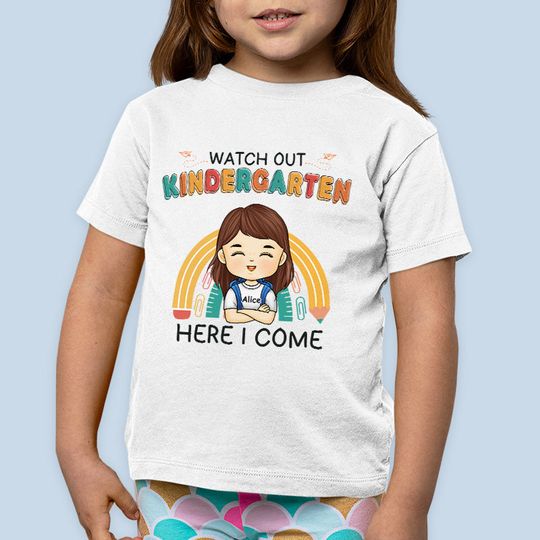 Watch Out Second Grade Here I Come - Personalized Custom T-shirt, Back To School Gift