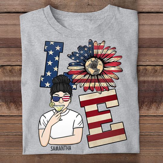 The Best American Mom - Gift For 4th Of July - Personalized Unisex T-Shirt