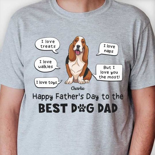 I Love You The Most Best Dog Mom Dog Dad - Gift For Mother's Day & Father's Day, Personalized Unisex T-shirt