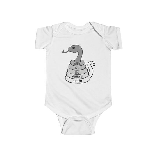 Reputation Infant Onesie | Baby Let The Games Begin Bodysuit