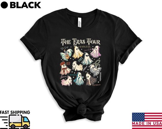 Halloween Eras Tour Shirt, Halloween Shirt, Eras Tour, Spooky Season, Trick or Treat, Halloween  Gift, Spooky Shirt, Ghost Shirt