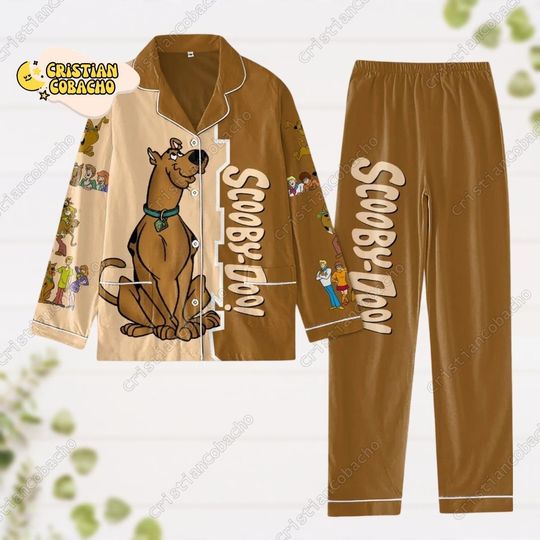 Halloween Scooby Doo Pajamas, Scooby Doo Pajamas Set, Disney Scooby Dog Womens