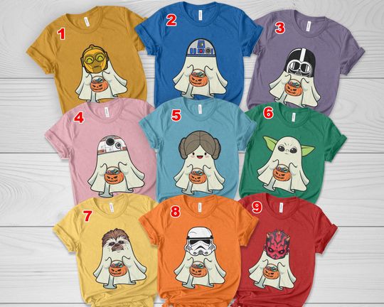 Star Wars HalloweenShirt,Disney Ghost Shirt, Halloween Pumpkin Shirt, SpookySeason Shirt