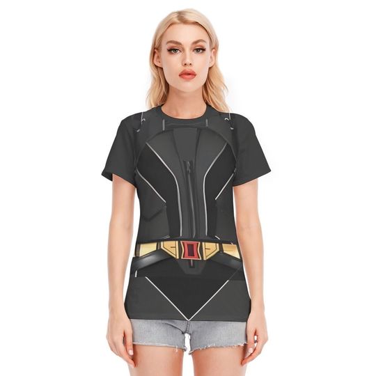 Black Widow Women's Costume Shirt , Avengers Cosplay Marvel Run Disney Shirt