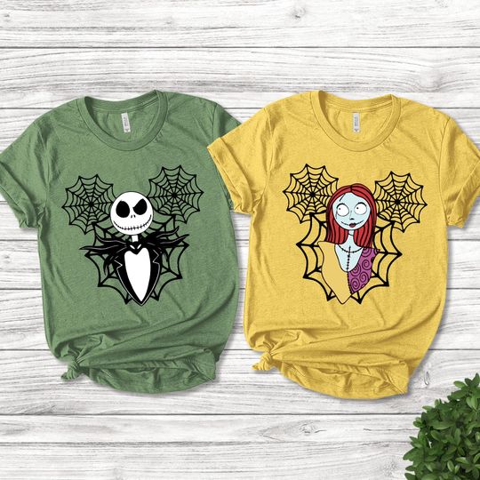 Disneyland Jack and Sally Shirt, Nightmare Before Christmas, Halloween couple Shirt