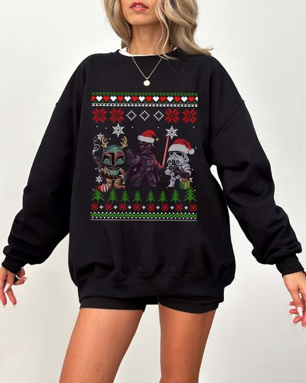 Disney Star Wars Christmas Sweatshirts, Star Wars Holiday Gift