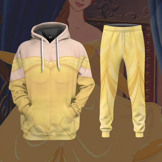 Halloween Bella Princess Cosplay Hoodie/Joggers, Disney Princess Hoodie