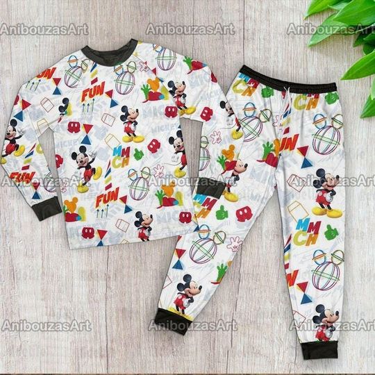 Mickey Pajamas Set, Mickey Family Pajamas, Disney Pajamas, Disney Christmas Pajama