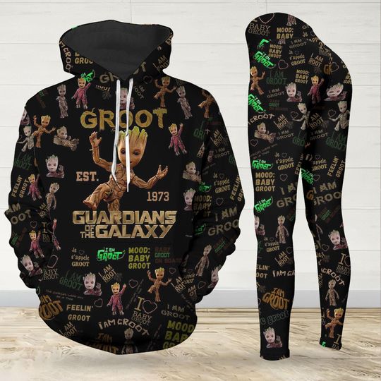 Groot Hoodie, Groot Legging, Groot Legging Women, Groot Gift, I Am Groot Hoodie, Disney Groot Hoodie, Guardian Of Galaxy Hoodie