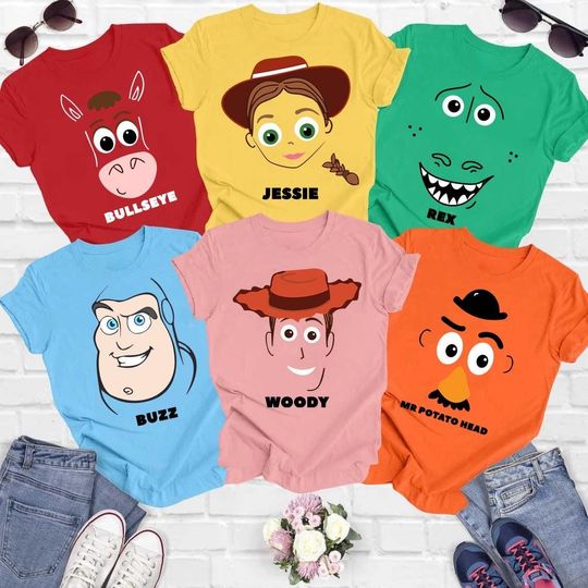 Disney Toy Story Face Family Matching Shirt, Toy Story Costume Shirt