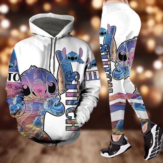 Christmas Stitch Hoodie And Legging, Disney Trip Shirt, Magic Kingdom Hoodie Legging Set