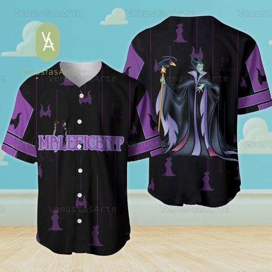 Halloween Maleficent Baseball Jersey, Disney Villains Shirt, Disney Halloween Tee
