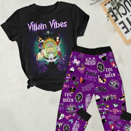 Disney Villains Halloween Pajamas, Evil Queen Women Pajamas