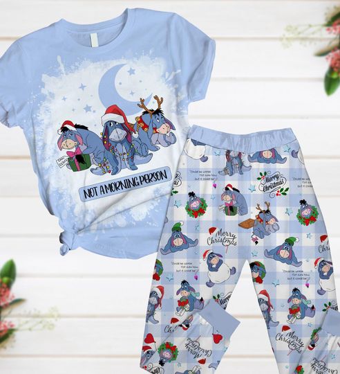 Christmas Pajamas, Disney Eeyore Santa Pajamas