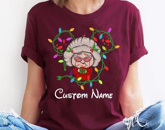 Personalized Disney Inside Out 2 Christmas Light Shirt