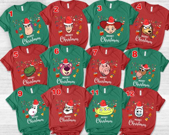 Disney Toy Story Christmas Shirt, Toy Story Family Christmas Shirt, Disneyland Matching Xmas