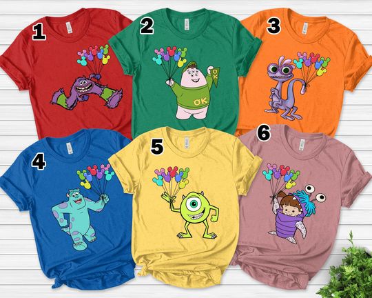 Disney Monsters Inc Shirts, Monsters Group Matching Shirt, Monster Inc Shirt