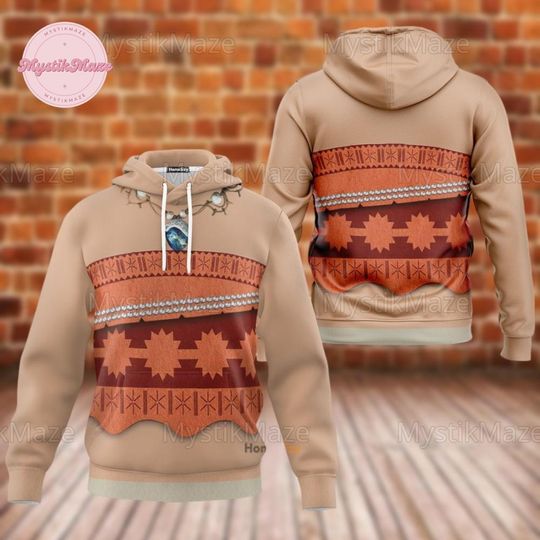 Halloween Moana Princess Costume Hoodie, Disney Princess Cosplay 3D Shirt, Disney Trip Shirt, Moana 3D Hoodie