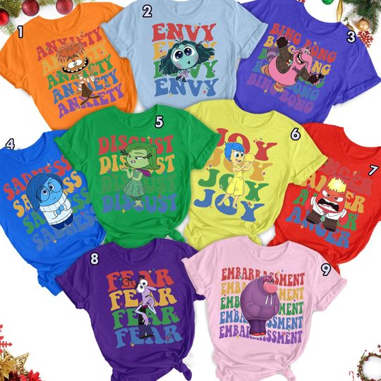 Disney Pixar Inside Out New Character Shirt, New Emotion T-Shirt, Funny Bing Bong Envy Embarassment Tee
