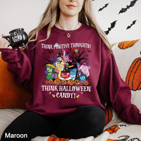 Inside Out 2 Halloween Sweatshirt, Disney Inside Out 2 Hoodie