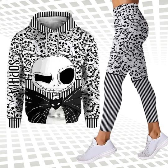 Halloween Jack Skellington Hoodie/Leggings, Disney Halloween