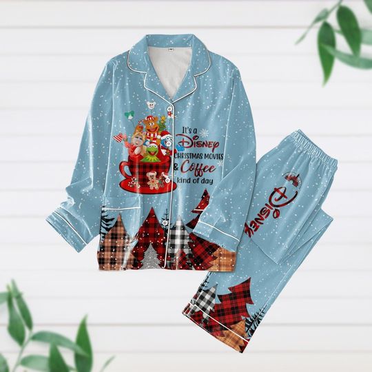 The Muppets Christmas Pajamas, K the frog Christmas, Disney Characters Holiday Pajamas, Miss Piggy And Kermit Pj Set, Fall Season
