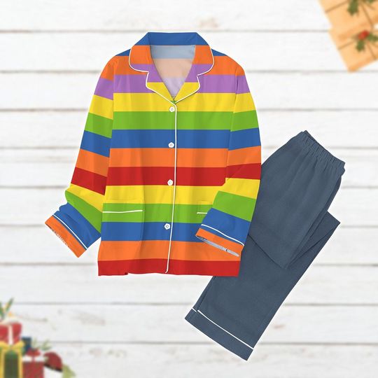 Christmas Riley Rainbow Pajamas Set, Inside Out 2 Shirt, Disney Trip Pajamas Family, Riley Cosplay Costume, Magic Kingdom Lovers Gift