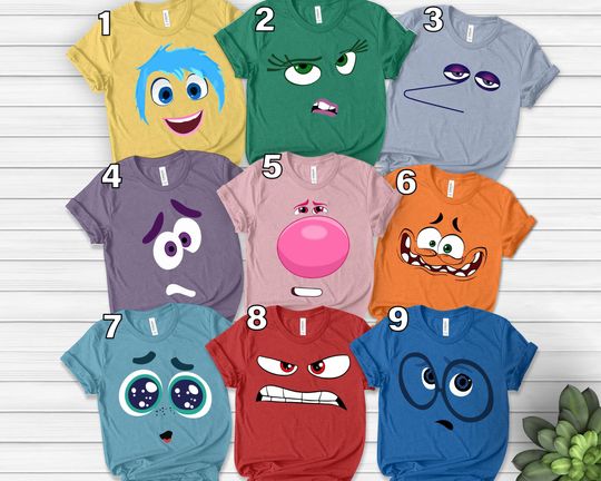 Inside Out Characters Shirts, Inside Out 2 Shirt, Inside Out, Disneyland Trip Shirt