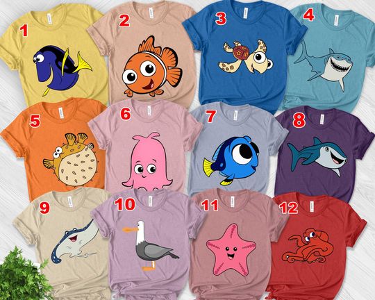 Disney Finding Nemo Shirt, Finding Dory Shirt, Disney Halloween Costume Group Shirt