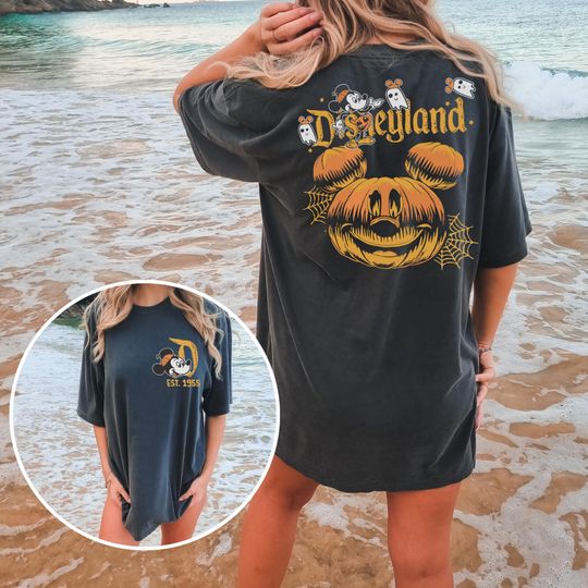 Retro Disneyland Halloween 2 Side Shirt, Disneyworld 2 Side Halloween Shirt, Halloween
