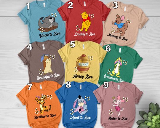 Winnie the Pooh Varsity Shirt, Tigger, Piglet, Eeeyore, Roo, Lumpy, Rabbit, Disneyland Trip Shirt