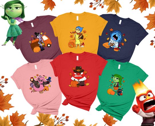 Thanksgiving Inside Out Shirt, Inside Out 2 Fall Shirt, Disney Fall Shirt