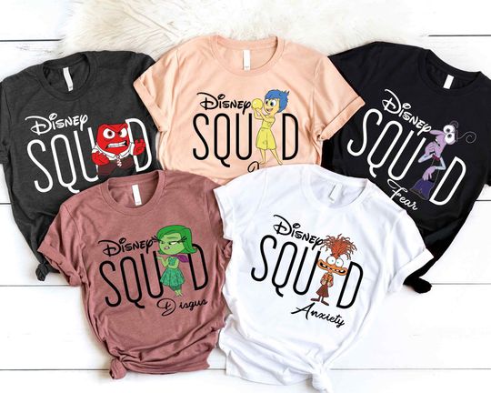 Disney Custom Squad Shirt, Inside Out Shirt, Disney Family Shirt